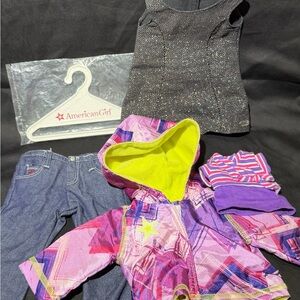 American Girl White Doll Hanger with Red Logo